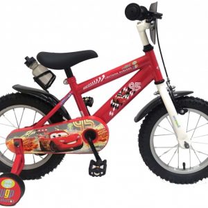 Bicicleta-Cars-14-Inch-235-cm-Baieti-Rosu-Negru