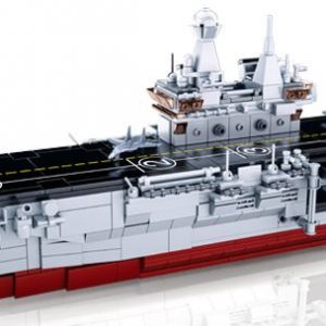 assault ship model bricks junior 76 x 38 x 9 cm white blue