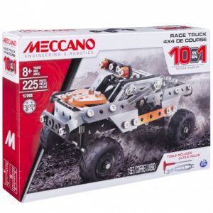 building kit 10-in-1 steel Race Truck silver/orange
