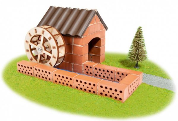 construction kit watermill junior stone/wood brown/white