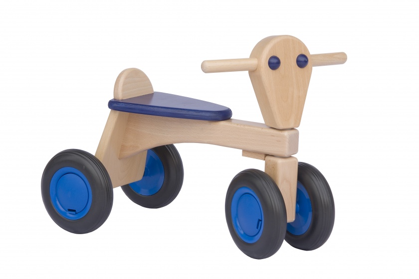 houten loopfiets Junior Blue